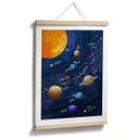 Póster Espacio - Sistema solar con planetas y sol - Cats & Dotz