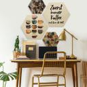 Hexagon - Hout - Fredriksson - Pink & Gold
