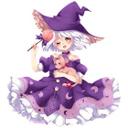 Muursticker La Doll Blanche - Little Witch
