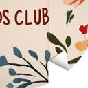 Fototapet til børn - Cool Kids Club Farverige blomster - Treechild - Rundt - Selvklæbende/ikke-vævet