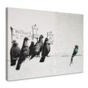 Canvasbillede Banksy - Protesting Birds