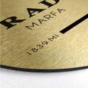 Wandcirkel Alu-Dibond Prada Marfa - goud effect