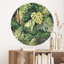 Vinilo decorativo plantas de la selva - Jaszke - Redondo