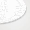 Akrylbillede, vinduesbillede til at hænge op This is us | Slogan-dekoration til stuen - rund