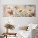 Tableau en verre acrylique Panorama - Paksoylu - Fleurs dans des tons pastels chauds