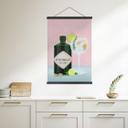 Tekstil plakat Gin og tonic-cocktail - Lizde