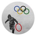Tableau sur alu-Dibond rond Banksy - Les jeux olympiques