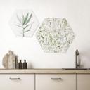 Hexagon Dibond Urter og vilde blomster - UN Designs