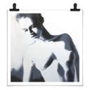 Póster Schmucker - Karla - Blanco y negro - Cuadrado
