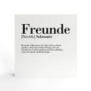 Holzbild zum Hinstellen - Grammatik - Freunde - 15x15 cm