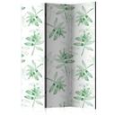 Screen room divider - Akvarelgrene, 3-delt