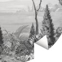 Fotobehang Idyllisch plantenlandschap - Ms Tiff - Rond - Zelfklevend/niet-geweven