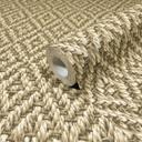 non-woven tapet i 3D diamantmønster flettet beige tekstil look