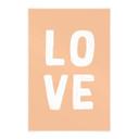 Póster de tela Love letters Peach