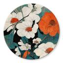 Glasbillede - Treechild - Asian Flowers