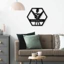 Decoración acrílica flores en hexágono - Bloom Wildly