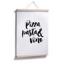 Póster Pizza Pasta Vino