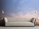 himmel tapet blå hvid - non-woven tapet kunst Livingwalls - mat og glat