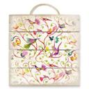 Cuadro de madera Blanz - Bird magic - 40x41,5 cm