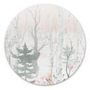 Tableau en alu-Dibond Kvilis - Dans la forêt - Rond