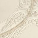 Versace ikke-vævet tapet Art De La Table Circles Floral Meander Medusa Beige Metallic