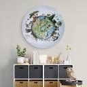 Tableau sur alu-Dibond rond Kikki Belle - Monde animal