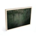 Houten Wanddecoratie bos magie in de ochtendmist groen - Ms Tiff