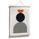 Póster Líneas y círculos abstractos en armonía - Costa