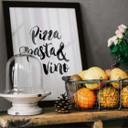 Póster Pizza Pasta Vino