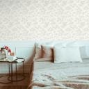 Papel pintado sutil motivo floral verde blanco - Papel pintado motivo floral con flores