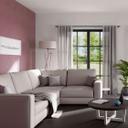 Homing Vorhang Lisa mit verdeckten Schlaufen grau -  2,45x1,40 m