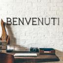 Lettre décorative en verre acrylique - Benvenuti