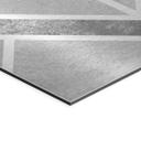 Geborsteld Alu-Dibond met goud-, zilver- & kopereffect - Art deco gouden geometrie - Fredriksson