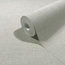 Papel pintado no tejido textil, liso texturado moderno mate en gris beige