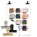 Frederiksson Plakat - Cups, Sun, Moon, Stars