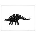 Póster Nouveauprints - Dinosaurio Geométrico Stegosaurus
