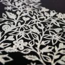 Wanddecoratie Peace Sign - zilver glitter