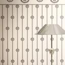 Versace ikke-vævet tapet base border medusahoved hvid beige metallic