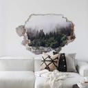 3D Wallsticker tåget skov
