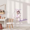 Wallsticker - Agullo - Ballerina + Navn