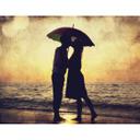 Fotomural de Amor al atardecer