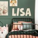 Letras de madera chopo - Letras decorativas niños