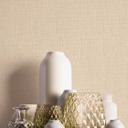 Papel pintado tejido-no tejido con textura en beige claro: elegancia sencilla para espacios modernos
