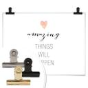 Plakat - Confetti & Cream - Amazing things will happen