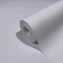 Papel pintado no tejido textura moderna liso mate en blanco