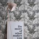 Papel pintado selva en estilo gráfico blanco y negro - Papel pintado no tejido hojas de palmera