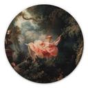 Cuadro de madera Fragonard - El columpio - Redondo