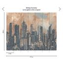 tapet skyline orange grå - non-woven tapet arkitektur Livingwalls - mat og glat