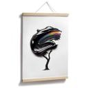 Plakat-træ med sort 3D-krone - Mielu