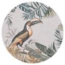 Vinilo decorativo Bosque tropical con tucán - Haase - Redondo